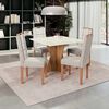 Juego de Comedor Yardas Monza 4 Sillas Off White
