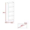 2 Estantes 45 cm + Estante 4 Repisas TuHome Home Macadamia