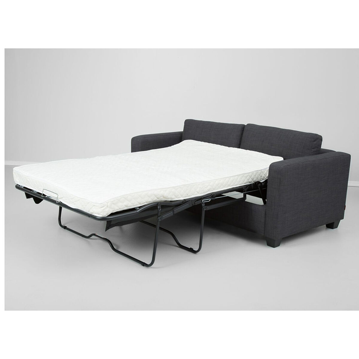 Sofá Cama Tela Rosen Enzo 3 Cuerpos Grafito