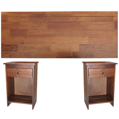 Imagen 1 del producto Respaldo 2 Plazas + 2 Veladores Rosen Tabor