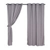 Set Cortinas Mashini Jaquard Argolla Mandala Taupe 140 x 220 cm