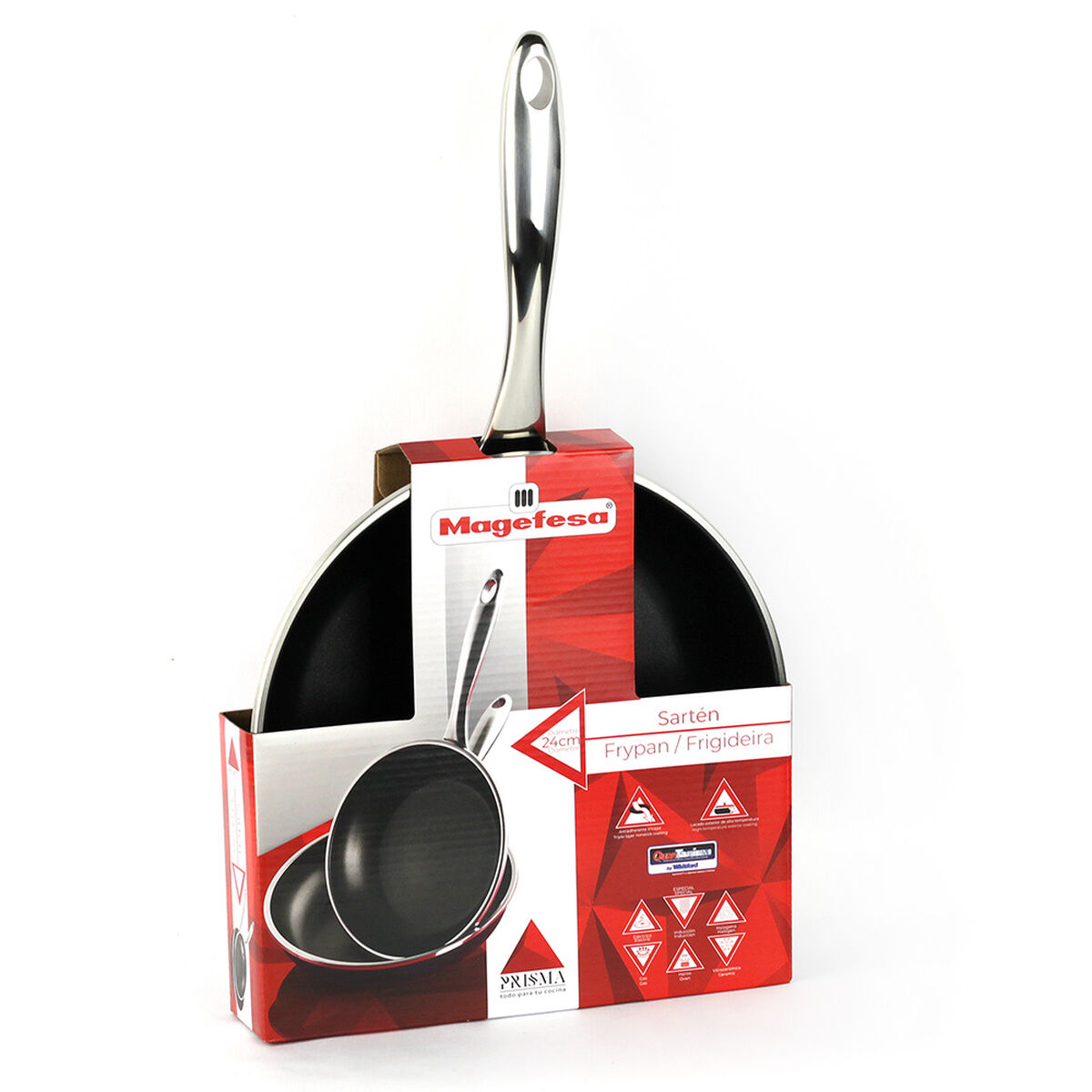 Sart&eacute;n Acero Inoxidable Magefesa Prisma 24 cm