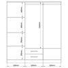 Clóset Vekkahome Pequim 6 Puertas 2 Cajones Negro
