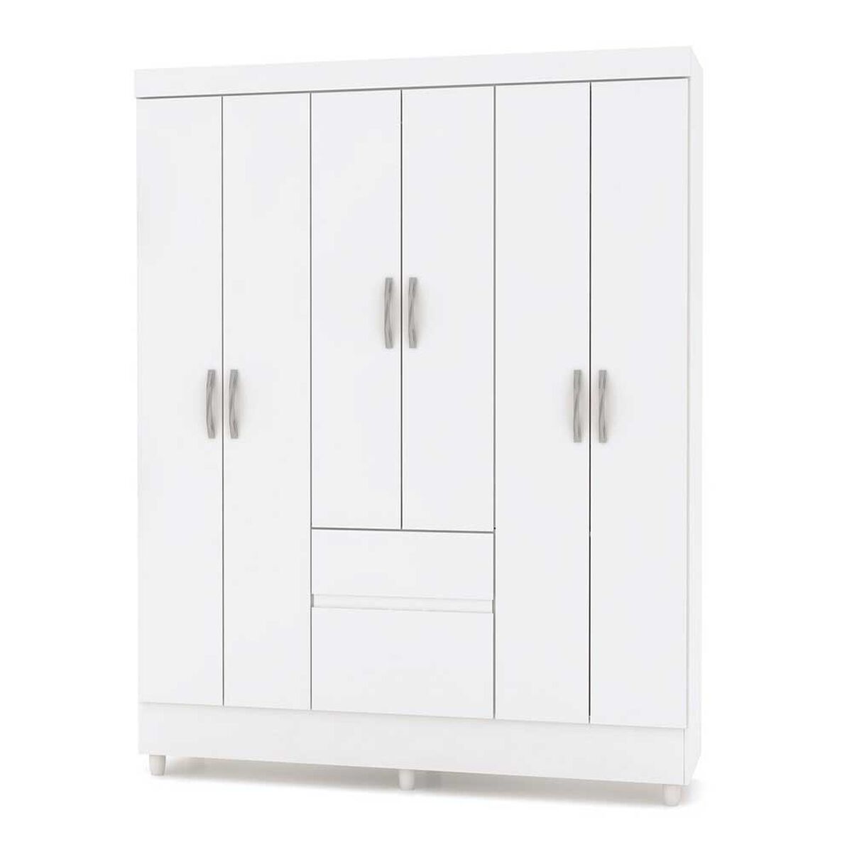 Clóset Kea Ideal 6 Puertas 2 Cajones Blanco
