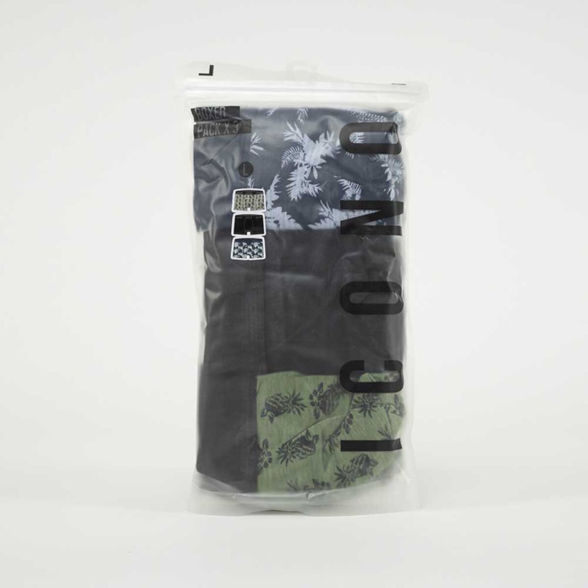 Pack 3 B&oacute;xer Medio Hombre Icono