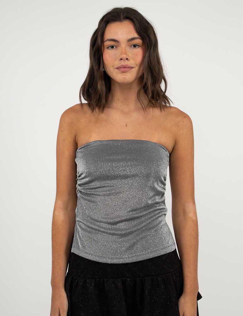 Polera Strapless Mujer Icono