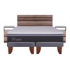 Cama Europea CIC Base Dividida King Ortopedic Advance + Respaldo + 2 Veladores