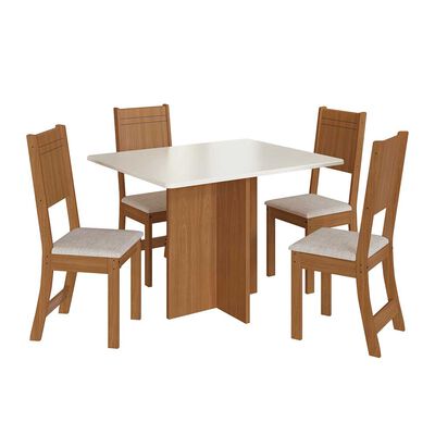 Imagen 1 del producto Juego de Comedor Home Mobili Monaco 4 Sillas Café