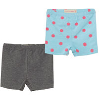 Pack 2 Calza Corta Chess Baby Celeste, Coral, Fucsia, Naranjo