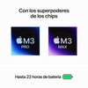 MacBook Pro Apple Chip M3 Pro 36GB 512GB SSD 16,2" Negro Espacial