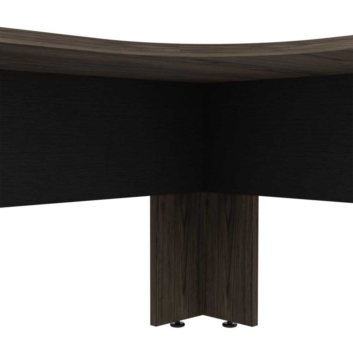 Escritorio en L TuHome Home Office Negro Soft Co&ntilde;ac
