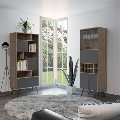 Imagen 1 del producto Biblioteca + Bar Alto  TuHome Vassel