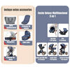 Coche Deluxe con Silla Nido y Accesorios Negro Lubabycas