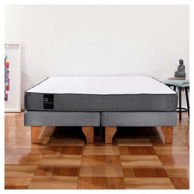 Imagen 1 del producto Cama Europea Latam Home Base Dividida 2 Plazas Zen Best Gris