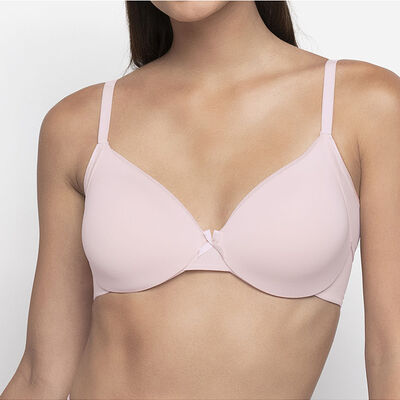 Sostén Copa B Mujer Intime Negro, Rosado
