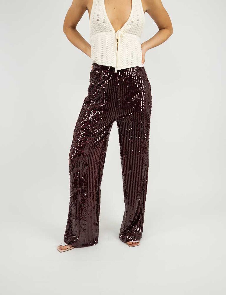 Pantalón Lentejuelas Mujer Icono