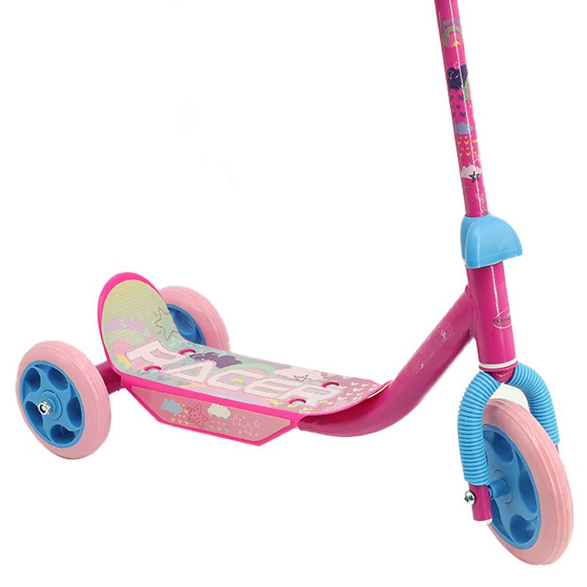 Scooter Celeste y Rosado Racer