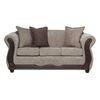 Juego de Living Black Factory Barcelona Sofá 3 Cuerpos + Dos Sillones 1 Cuerpo Beige