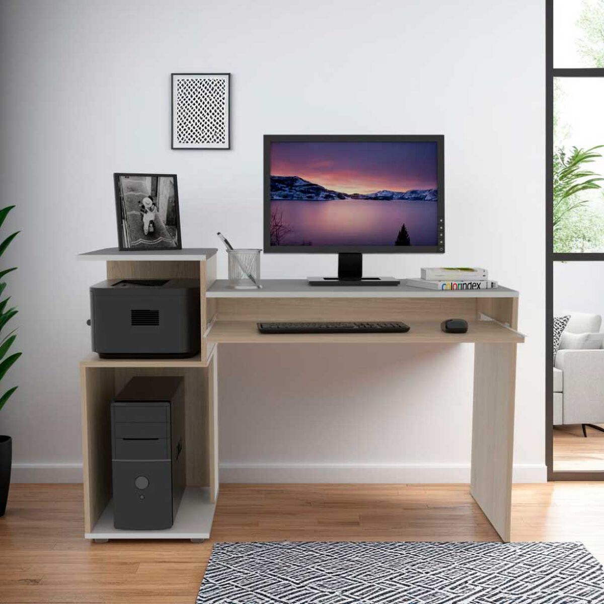 Escritorio TuHome Atlanter Rovere Blanco