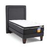 Cama Europea Drimkip 1 Plaza Plus Funcional + Topper + Respaldo
