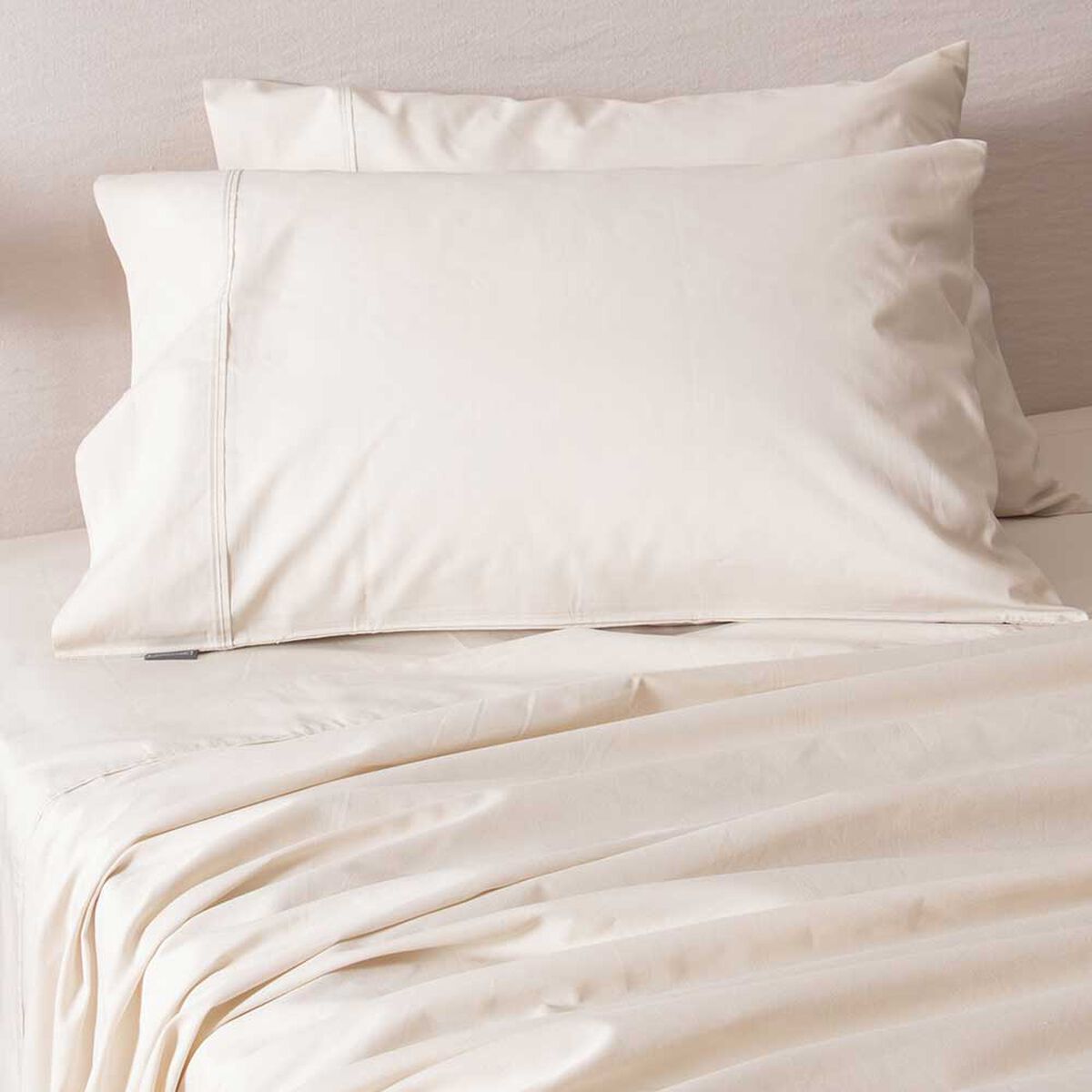 Juego de Sábanas SoHome 180 Hilos 2 Plazas Liso Beige