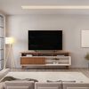 Rack TV Vekkahome Flow Hasta 70" Café Beige