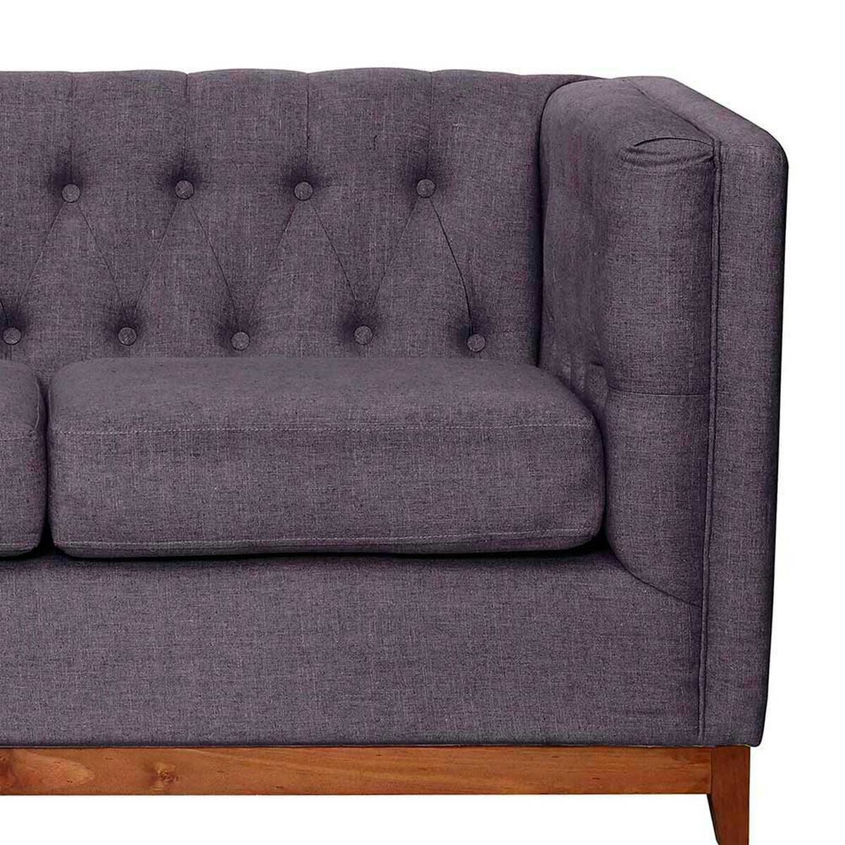 Sof&aacute; Latam Home Roma 2 Cuerpos Gris Oscuro