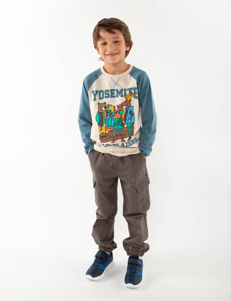 Pantalón Jogger de Algodón Niño Chess