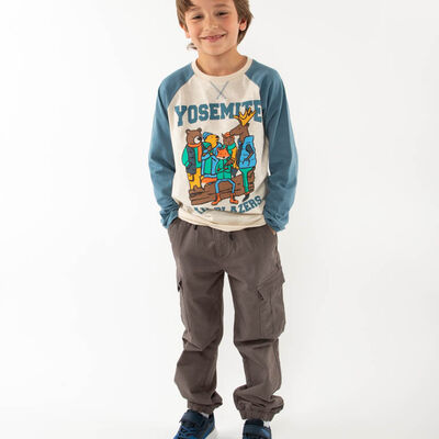 Pantalón Jogger de Algodón Niño Chess