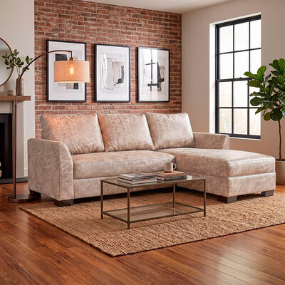 Seccional Derecho Muebles MPR Denver 4 Cuerpos Beige