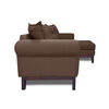 Seccional Derecho Living Factory Oklahoma 4 Cuerpos Caf&eacute;