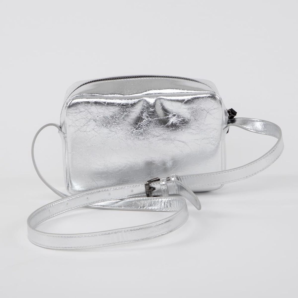 Bolso Plateado Icono