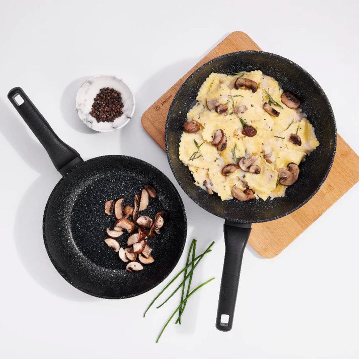 Wok Korkmaz Ornella 28x8.5cm 4.5 lt. Negro