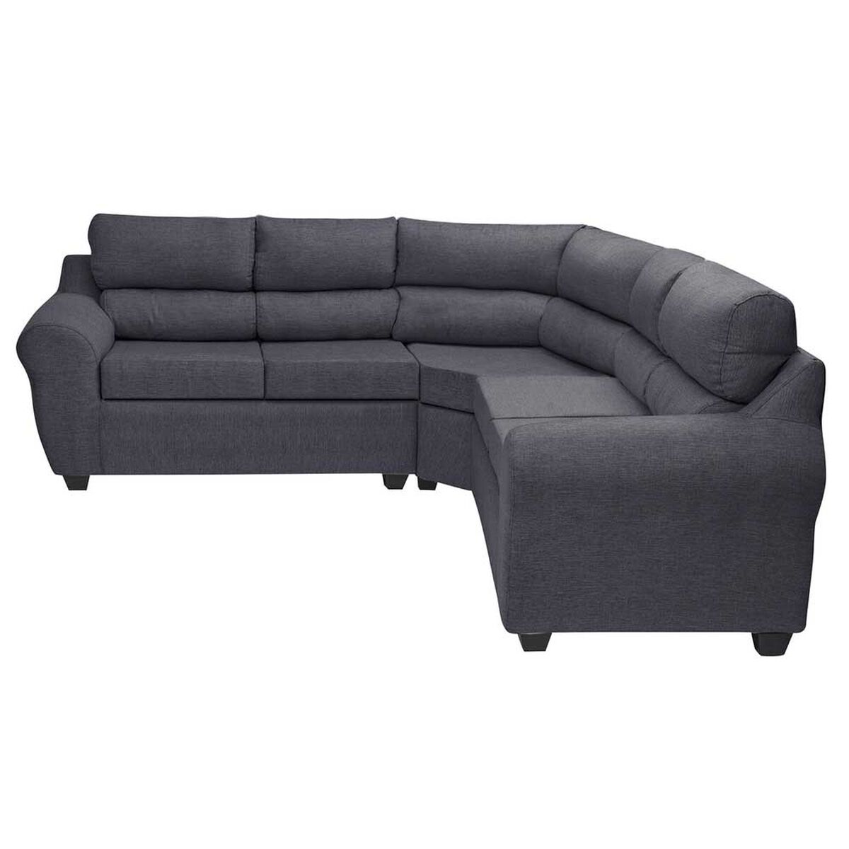 Sofá Seccional Mexx Muebles Dubai 5 Cuerpos Gris
