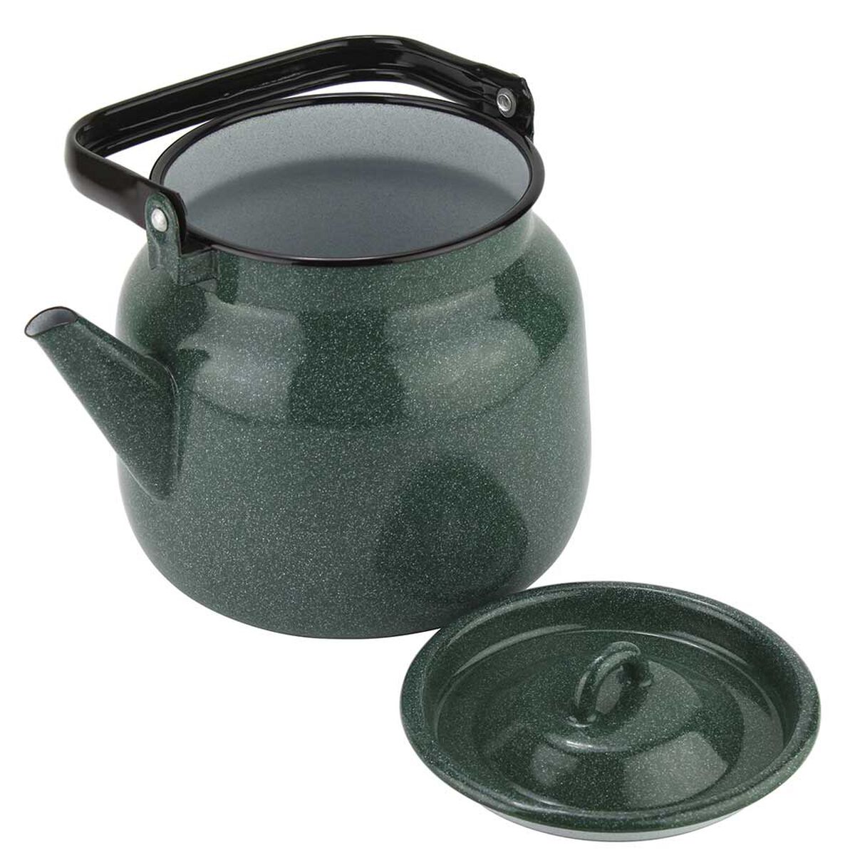 Tetera de Acero Vitrificado Fantuzzi Fundo Verde 3,5 lt
