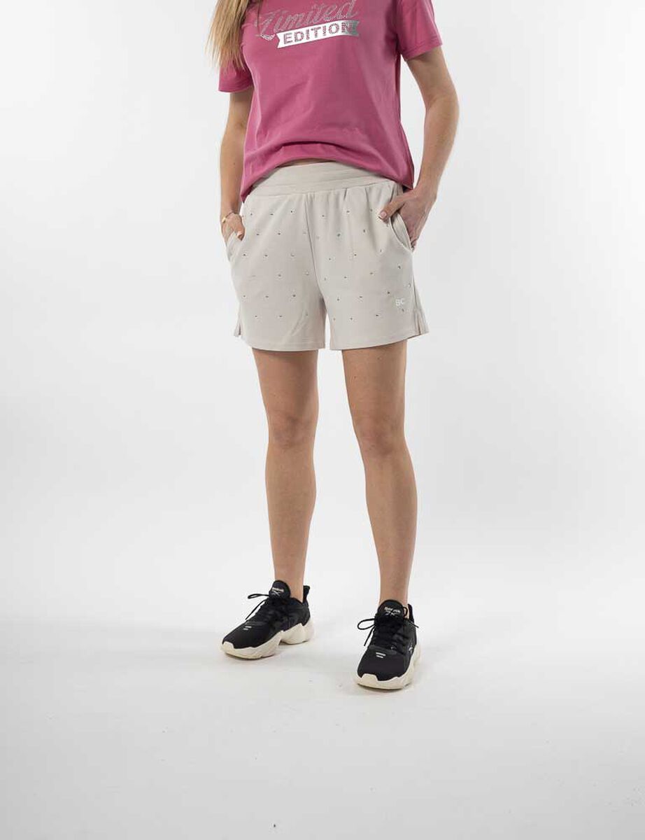 Short Deportivo Brillos Mujer Black County
