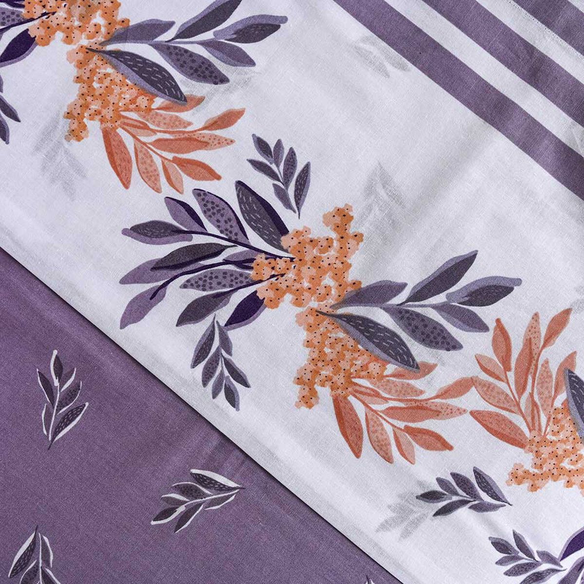 Juego de Sábanas American Family 144 Hilos 1 Plaza Lavanda Morado