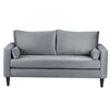 Juego de Living Bodevir Sky Felpa 00 Sofá 3 Cuerpos + Dos Pouf 1 Cuerpo Gris 