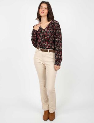Imagen 2 del producto Jeans Straight Mujer Alma Beige, Morado, Negro