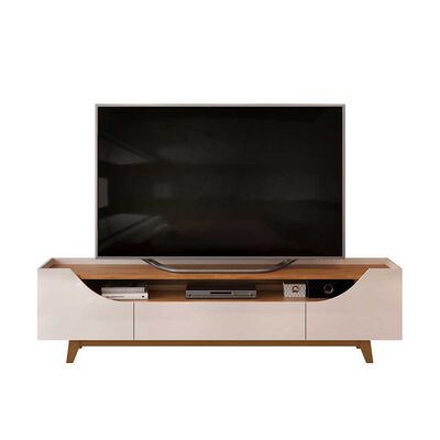 Imagen 2 del producto Rack TV Vekkahome Lotus Hasta 75"" Beige Café