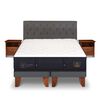 Cama Europea CIC Base Dividida King S&uacute;per Premium + Respaldo + Veladores