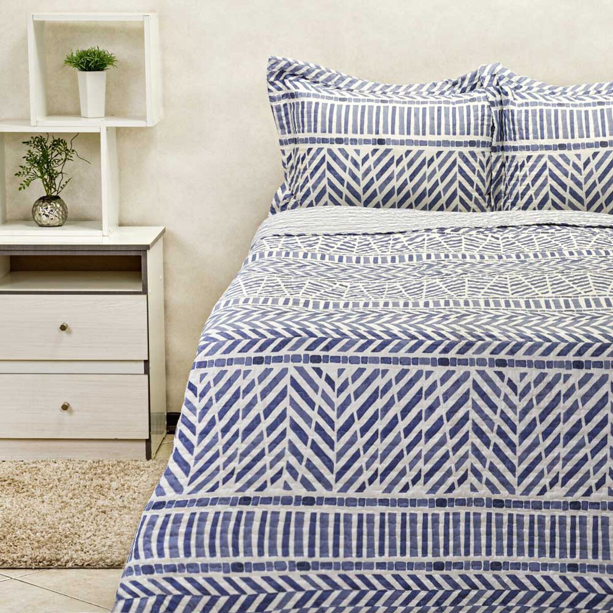 Cubrecama Estampado Casanova King Oliver