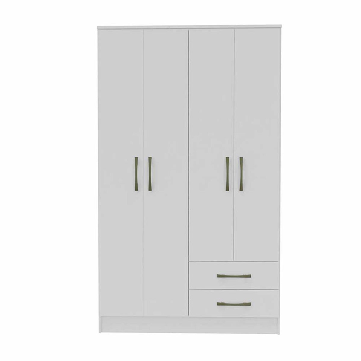 Clóset Vekkahome Pequim 4 Puertas 2 Cajones Blanco