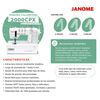 Combo Máquina Colletera Janome 2000CPX + Overlock 8002D