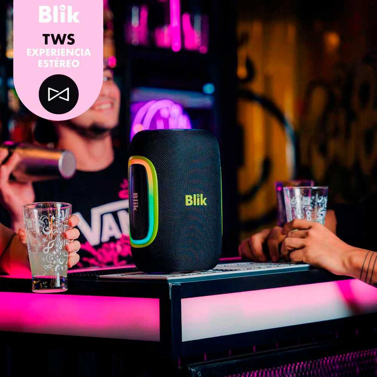 Parlante Bluetooth Blik Hype-U3 Negro