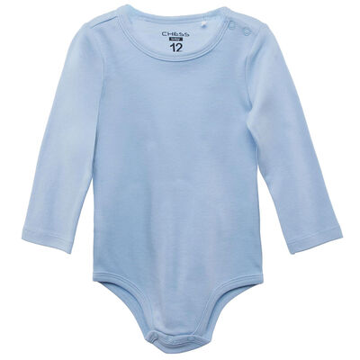 Imagen 2 del producto Conjunto Jardinera+Body de Algodón Chess Baby Azul