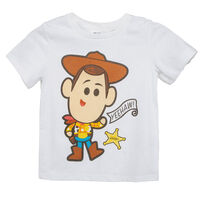 Polera Manga Corta Woody Niño Licencias Blanco