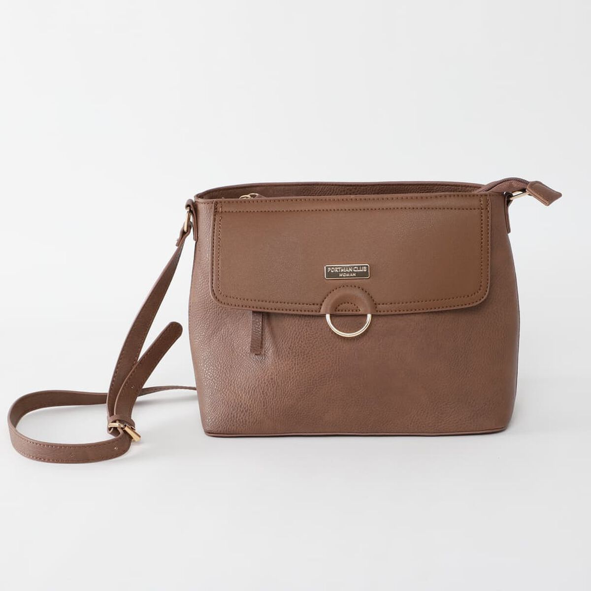 Bolso Ecocuero Camel Portman Club Woman