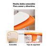 Silla de Comer Multifuncional con Ruedas Naranja Lubabycas