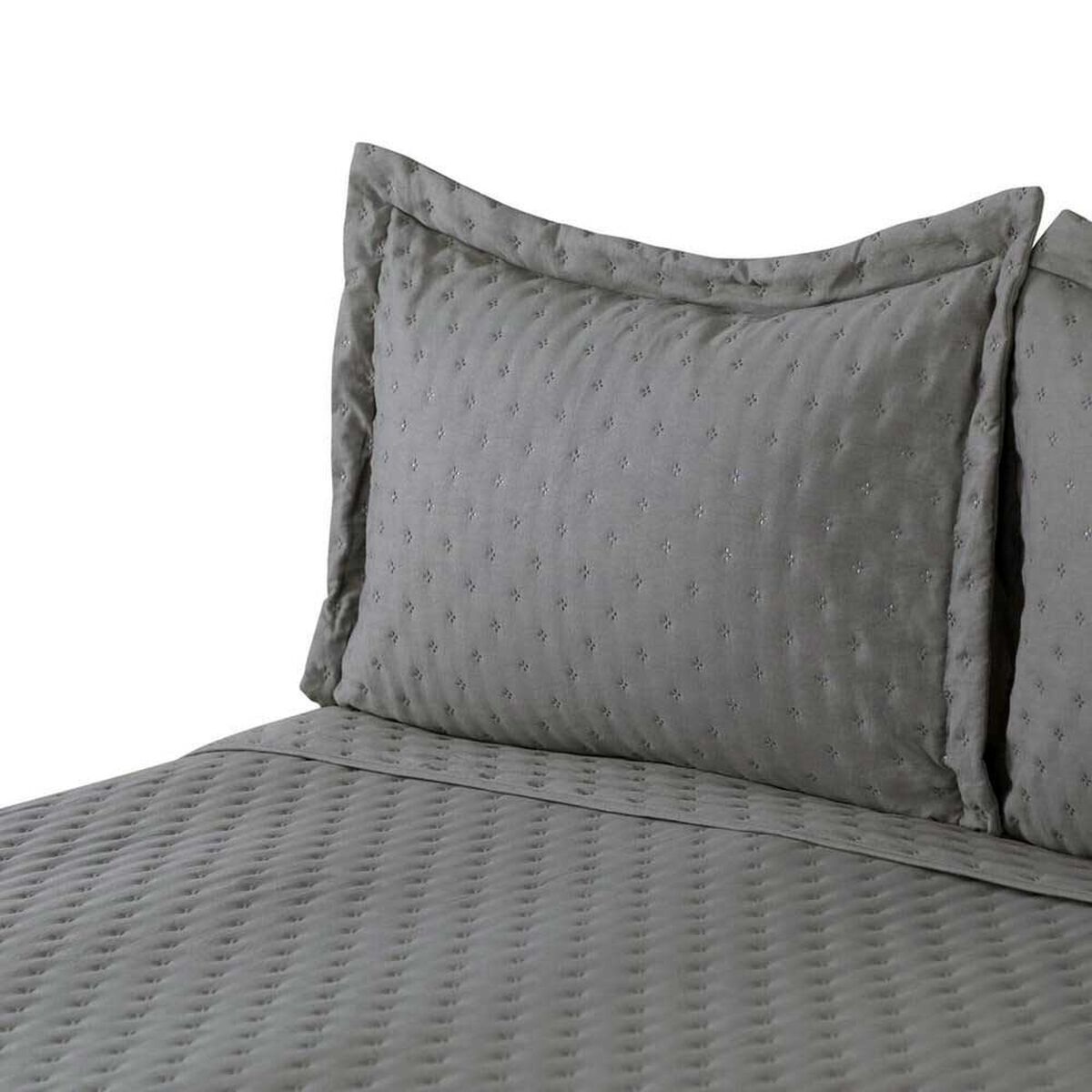 Quilt CIC Super King Gris Microfibra